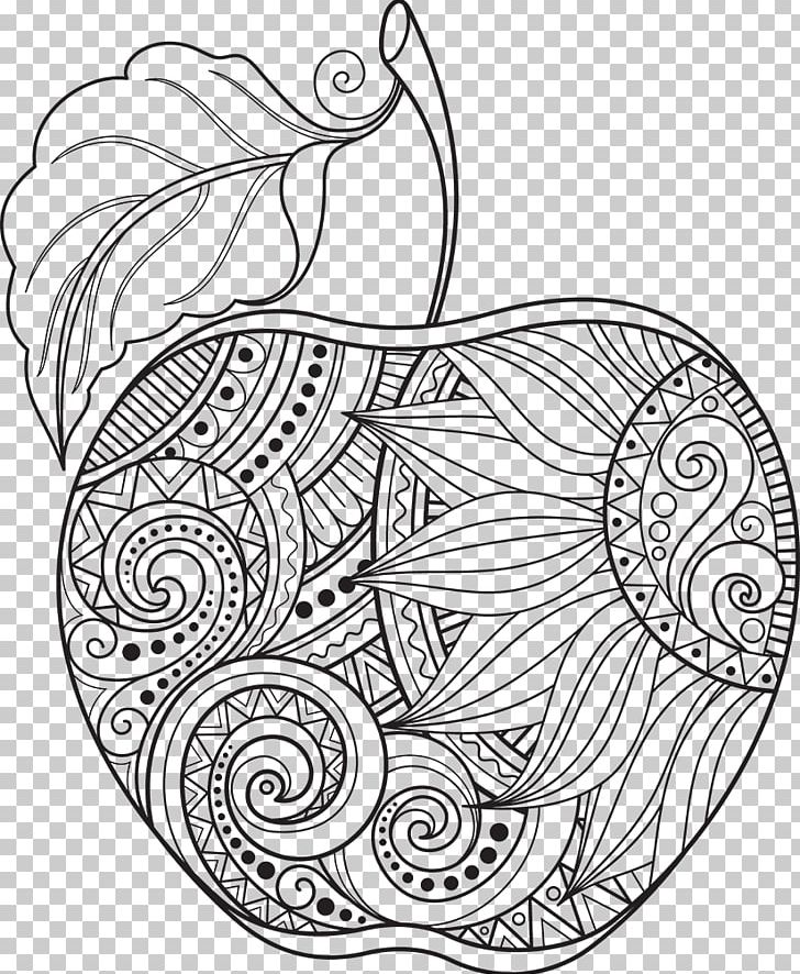 Coloring Book Apple Doodle Adult Child PNG, Clipart, Adult, Apple, Area, Art, Artwork Free PNG Download