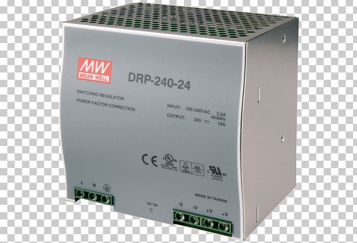 Power Supply Unit DIN Rail Power Converters MEAN WELL Enterprises Co. PNG, Clipart, Ac Adapter, Alternating Current, Ampere, Electronic Device, Electronics Accessory Free PNG Download