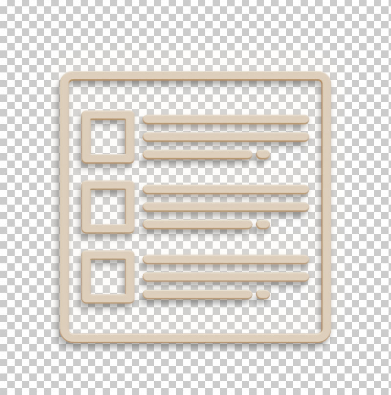 UI Icon List Icon PNG, Clipart, Beige, List Icon, Rectangle, Ui Icon Free PNG Download