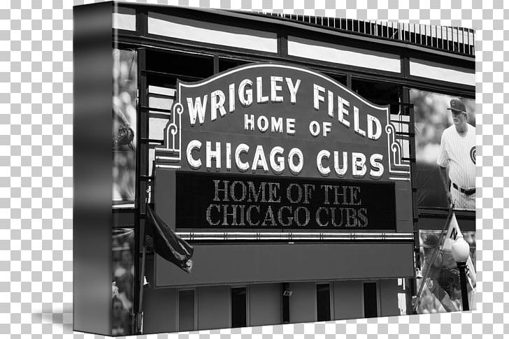 Wrigley Field Chicago Cubs Gallery Wrap Canvas Brand PNG, Clipart, Art, Black And White, Brand, Canvas, Chicago Cubs Free PNG Download