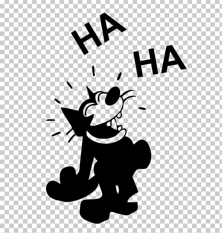 Felix The Cat Laughter Cartoon PNG, Clipart, Animals, Art, Artwork, Black, Black And White Free PNG Download