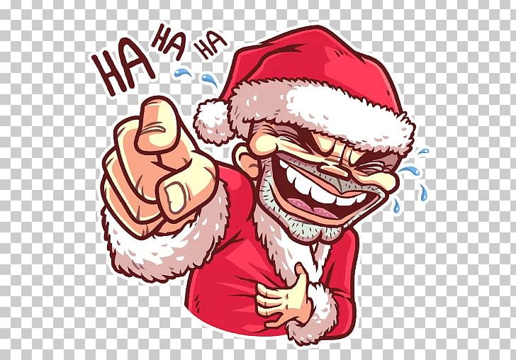 Telegram Sticker Santa Claus YouTube Emoji PNG, Clipart, Art, Bad Santa, Christmas, Emoji, Facial Expression Free PNG Download