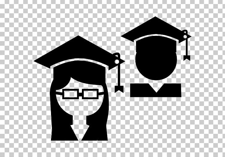 Computer Icons Graduation Ceremony Student School Undergraduate Education PNG, Clipart, Angle, Black, Black And White, Brand, Caps Free PNG Download