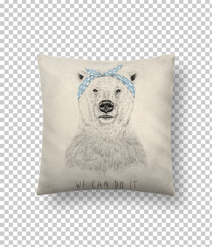 Throw Pillows Polar Bear Cushion Canvas PNG, Clipart, Animals, Art, Bear, Canvas, Canvas Print Free PNG Download