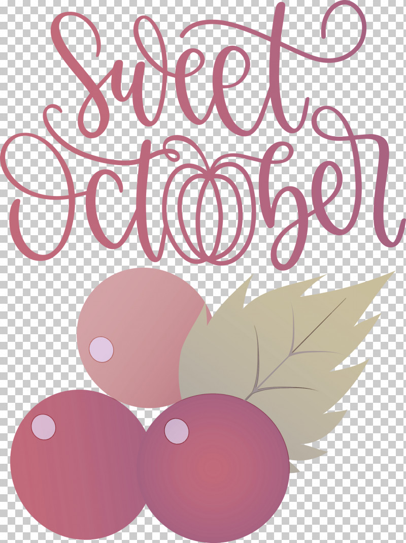 Sweet October October Fall PNG, Clipart, Autumn, Fall, Flower, Fruit, Geometry Free PNG Download