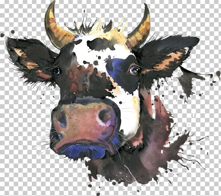 Holstein Friesian Cattle Angus Cattle Dairy Cattle Watercolor Painting PNG, Clipart, Angus Cattle, Art, Carnivoran, Cattle, Cattle Like Mammal Free PNG Download