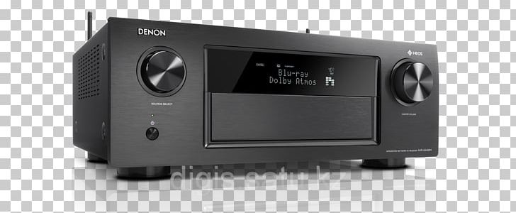 AV Receiver Denon AVR-X4300H Dolby Atmos Surround Sound PNG, Clipart, 4k Resolution, Audio, Audio Equipment, Audio Receiver, Avr Free PNG Download