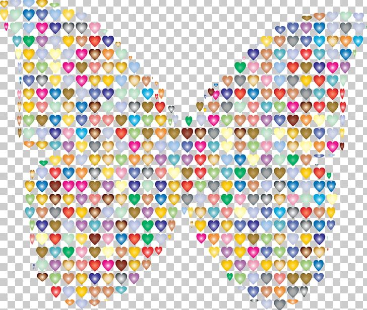 Butterfly Heart Color Drawing PNG, Clipart, Area, Art, Butterfly, Circle, Clip Art Free PNG Download