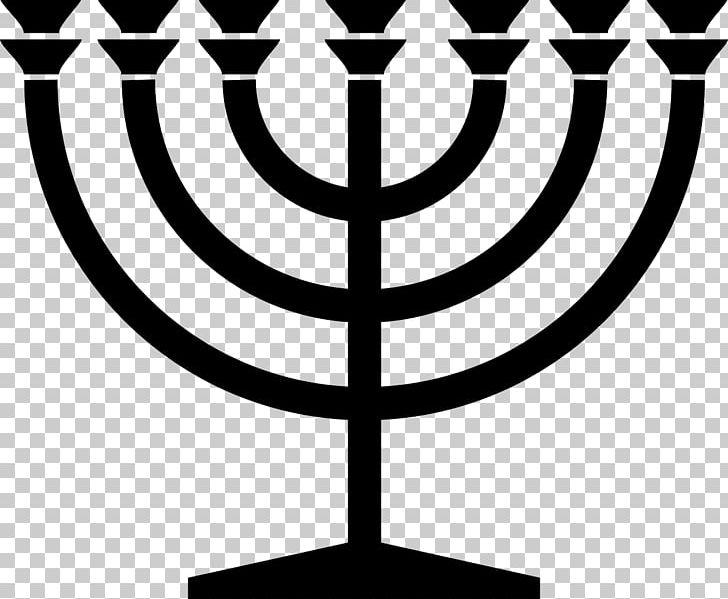 Menorah Judaism Jewish Symbolism PNG, Clipart, Black And White, Candle Holder, Candlestick, Circle, Computer Icons Free PNG Download