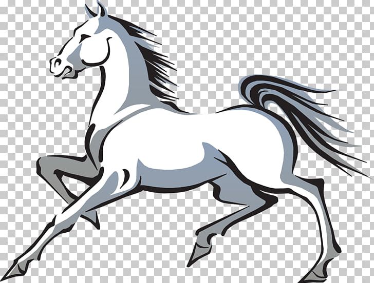 Mustang Rearing Drawing PNG, Clipart, Black And White, Bridle, Collection, Colt, Drawing Free PNG Download