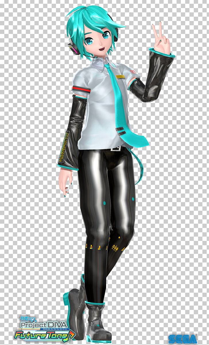 Hatsune Miku Project Diva F MikuMikuDance Vocaloid Sega PNG, Clipart, Action Figure, Black Rock Shooter, Character, Clothing, Copying Free PNG Download