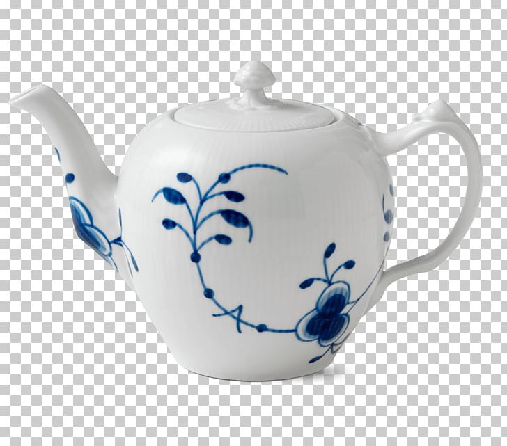 Royal Copenhagen Fluted Teapot Teacup Saucer Plate PNG, Clipart, Blue, Blue And White Porcelain, Ceramic, Cup, Dinnerware Set Free PNG Download
