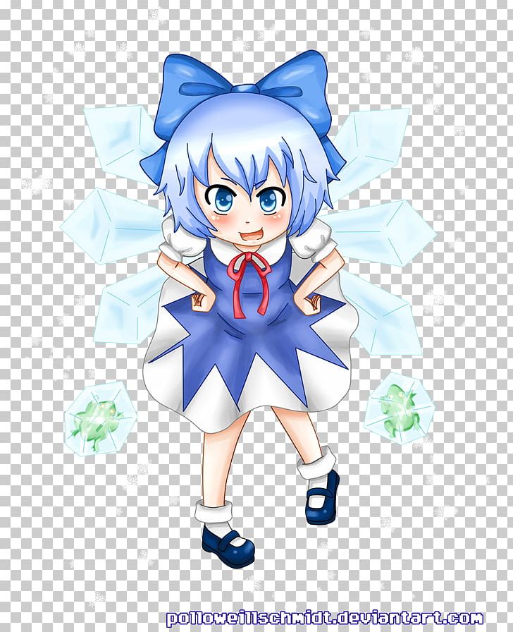 Cirno Work Of Art Illustration PNG, Clipart, Anime, Art, Artist, Blue, Cartoon Free PNG Download