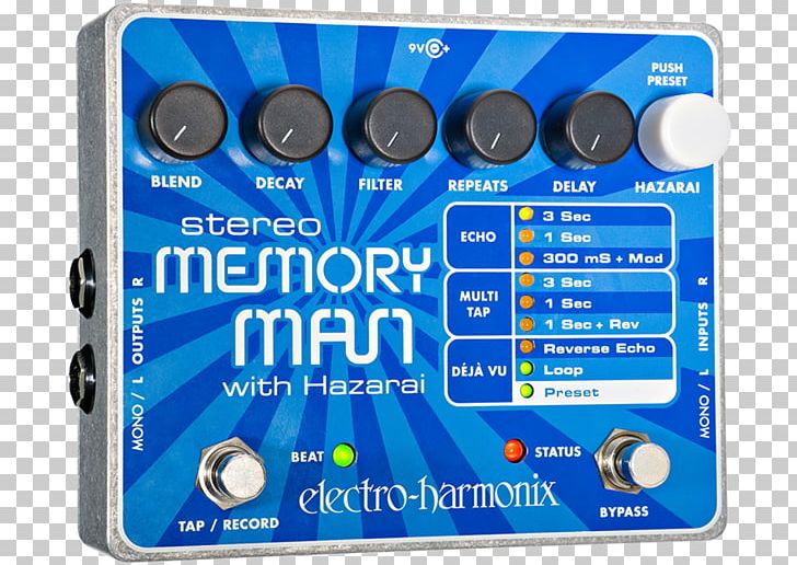 Electro-Harmonix Stereo Memory Man Effects Processors & Pedals Delay Electro-Harmonix Deluxe Memory Man XO PNG, Clipart, Audio, Audio Equipment, Chorus Effect, Delay, Echo Free PNG Download