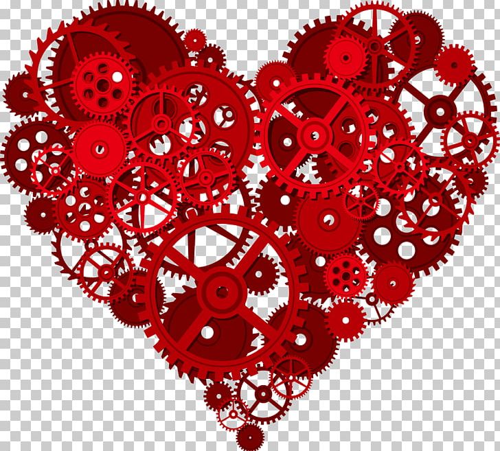 Gear Heart T-shirt Cardiovascular Disease Gold PNG, Clipart, Blood, Broken Heart, Circle, Circulatory System, Congenital Heart Defect Free PNG Download