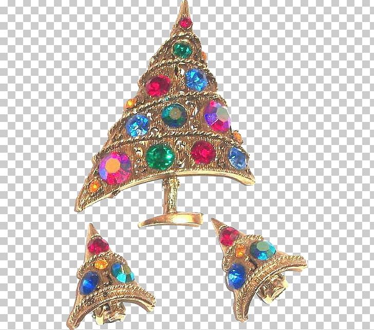 Brooch Christmas Ornament Earring Christmas Tree Imitation Gemstones & Rhinestones PNG, Clipart, Borealis, Brass, Brooch, Charms Pendants, Christmas Free PNG Download