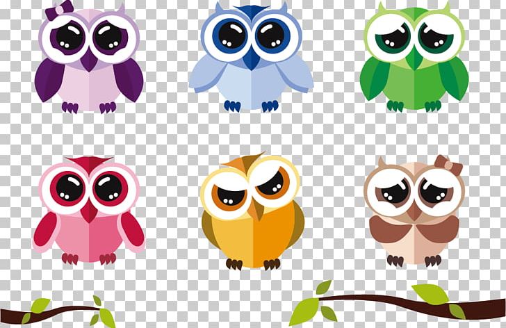 Owl Cartoon Drawing PNG, Clipart, Animals, Beak, Bird, Bird Of Prey, Branches Free PNG Download