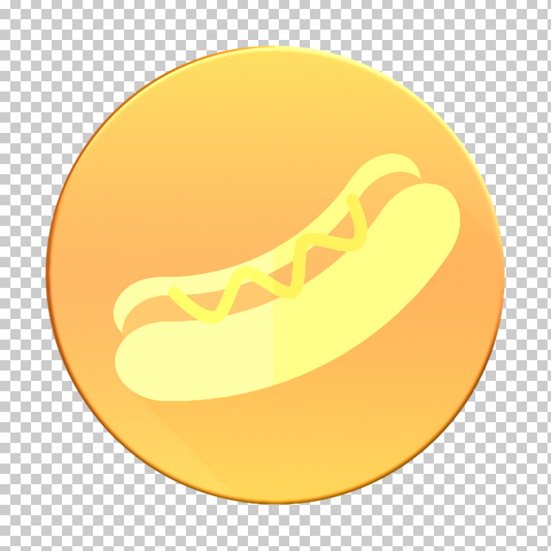 Hot Dog Icon Circle Color Food Icon PNG, Clipart, Circle Color Food Icon, Crescent, Hot Dog Icon, Meter, Yellow Free PNG Download