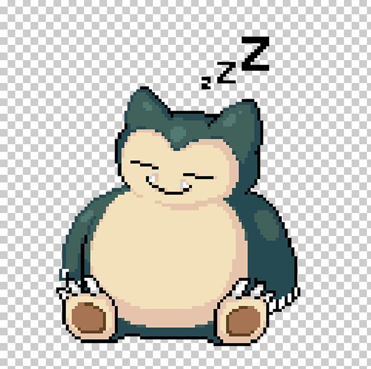 Snorlax Pixel Art Pokémon PNG, Clipart, Aloe, Bear, Carnivoran, Cartoon, Cat Free PNG Download