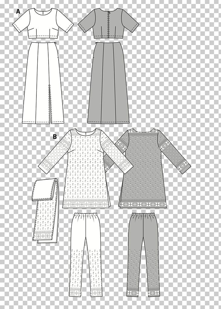 Dress Burda Style Sewing Clothing Pattern PNG, Clipart, Black, Black And White, Burda Style, Clothes Hanger, Clothing Free PNG Download
