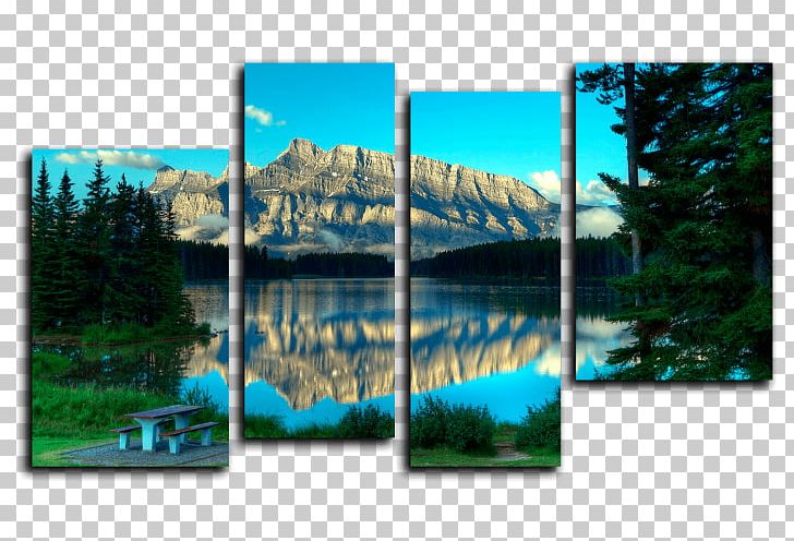 Two Jack Lake Landscape Painting Nature Modern Art PNG, Clipart, Art, Canvas, Kartini, Lake, Landscape Painting Free PNG Download