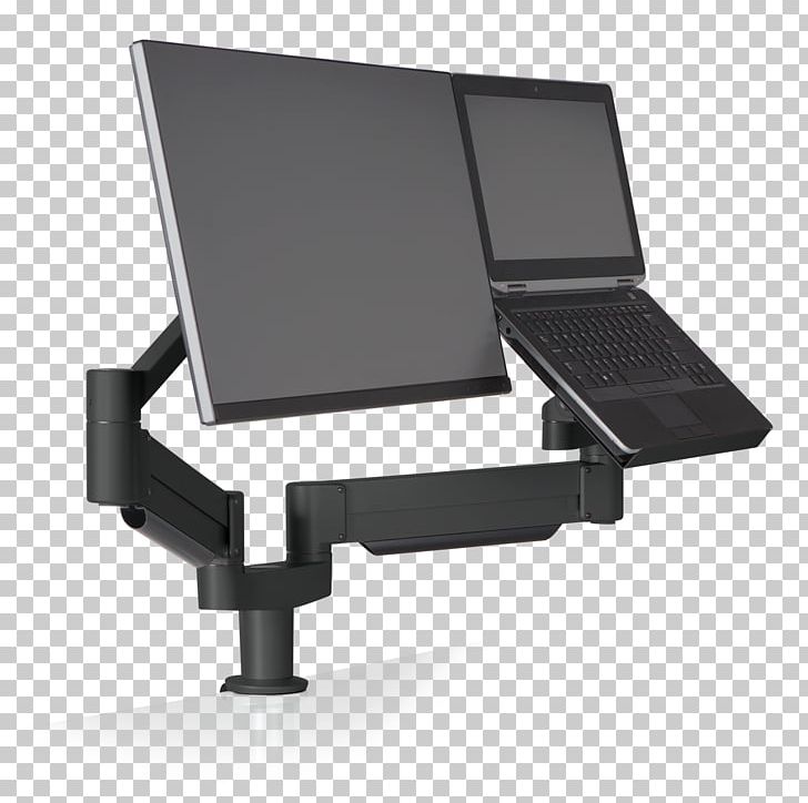Computer Monitors Laptop Portable Computer Multi-monitor PNG, Clipart, Angle, Computer, Computer Desk, Computer Monitor Accessory, Electronics Free PNG Download