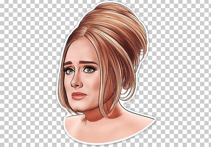 Adele Telegram Sticker SAD! Hair Coloring PNG, Clipart, Adele, Beauty, Brown Hair, Cheek, Chin Free PNG Download