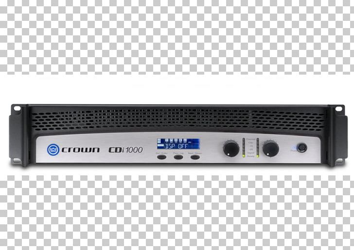 Crown Audio CDi 1000 Audio Power Amplifier AV Receiver PNG, Clipart, Amplifier, Analog Signal, Audio, Audio Equipment, Audio Power Amplifier Free PNG Download