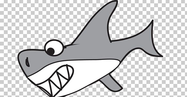 Great White Shark Cartoon PNG, Clipart, Animals, Animation, Black And White, Bull Shark, Cartilaginous Fish Free PNG Download