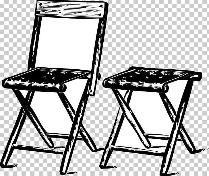 Folding Chair Deckchair Stool PNG, Clipart, Bar Stool, Black And White, Chair, Chairs, Folding Chair Free PNG Download