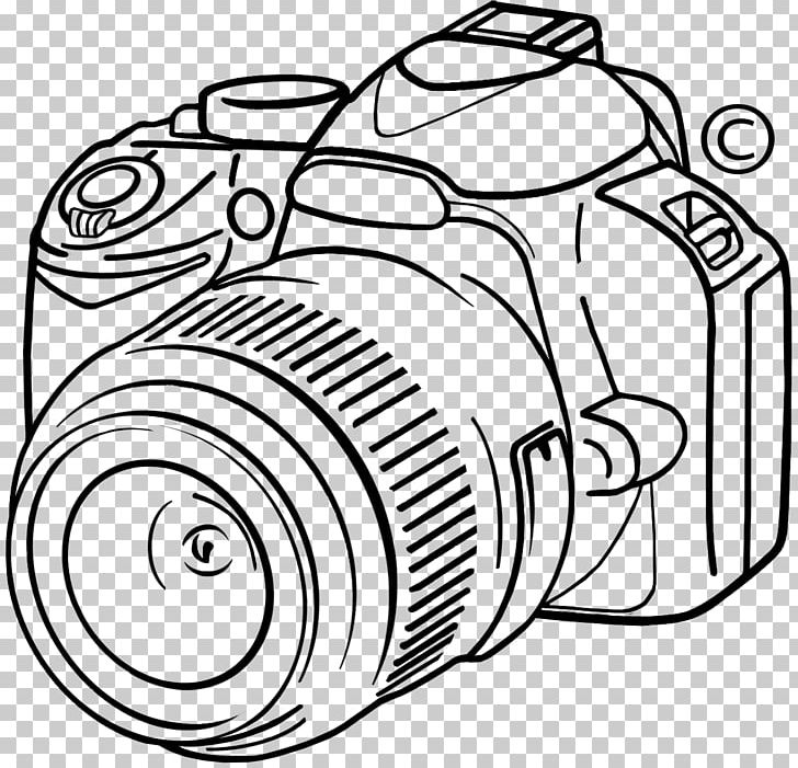Photography Drawing Camera Logo PNG, Clipart, Angle, Black And White, Camera Lens, Caro, Circle Free PNG Download