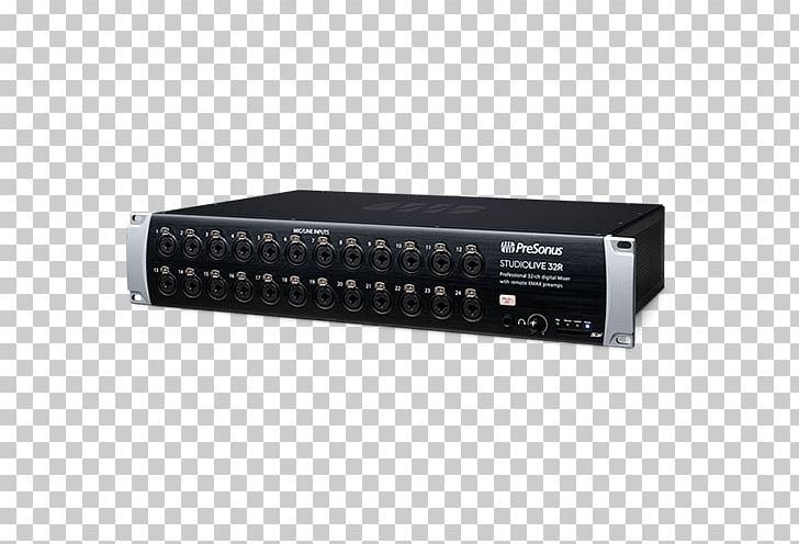 Audio Mixers PreSonus Digital Mixing Console 19-inch Rack Digital Data PNG, Clipart, 19inch Rack, Audio Crossover, Audio Equipment, Audio Signal, Electronic Device Free PNG Download