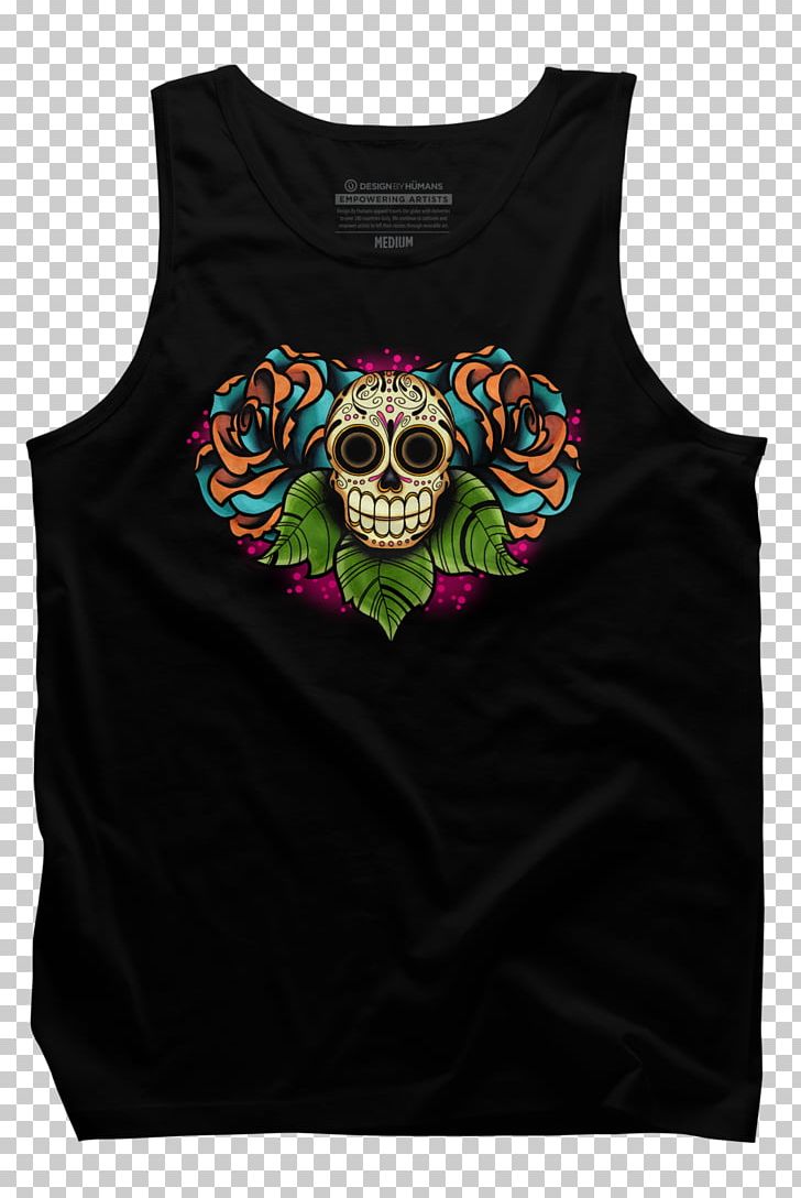 T-shirt Gilets Sleeveless Shirt TeePublic PNG, Clipart, Black, Black M, Brand, Calavera, Cat Free PNG Download