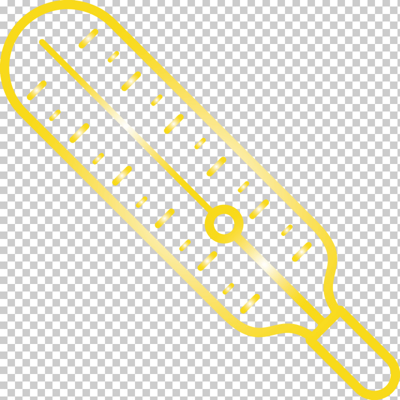 Thermometer Fever COVID PNG, Clipart, Covid, Fever, Line, Thermometer, Yellow Free PNG Download