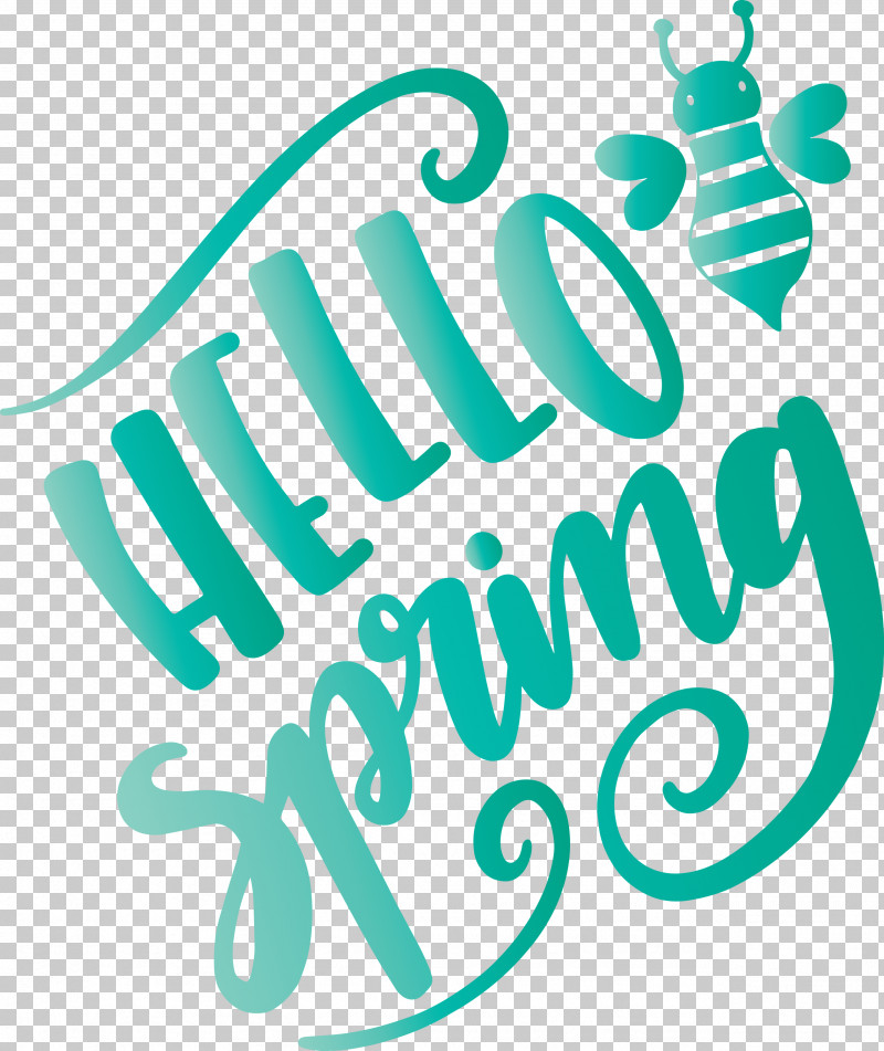 Hello Spring Spring PNG, Clipart, Hello Spring, Logo, Spring, Text, Turquoise Free PNG Download