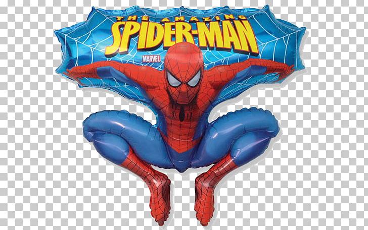 Spider-Man: Blue Toy Balloon Party PNG, Clipart, Air, Balloon, Birthday, Electric Blue, Fictional Character Free PNG Download