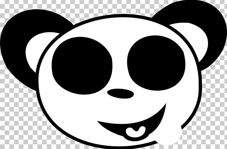 The Giant Panda Bear Smiley PNG, Clipart, Area, Artwork, Bear, Black, Black And White Free PNG Download