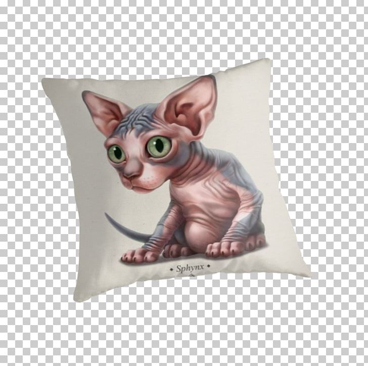 Whiskers Kitten Sphynx Cat T-shirt Throw Pillows PNG, Clipart, Animals, Bag, Canvas, Carnivoran, Cat Free PNG Download