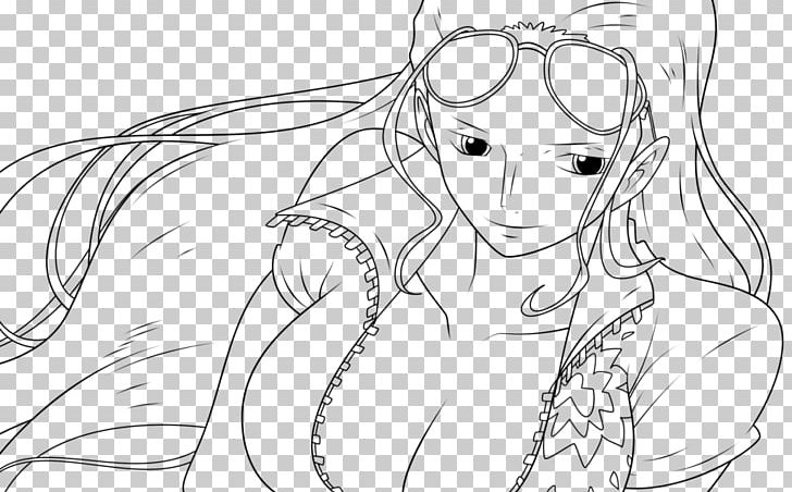 Line Art Nico Robin Color Eye Sketch PNG, Clipart, Arm, Artwork, Black, Black And White, Cartoon Free PNG Download