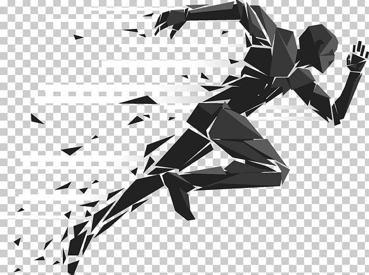 Running Sport Silhouette Illustration PNG, Clipart, Angle, Athlete, Black, Black And White, Computer Wallpaper Free PNG Download