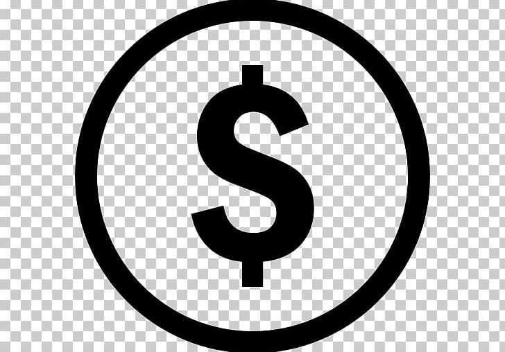 Dollar Sign United States Dollar Computer Icons Coin PNG, Clipart, Area, Black And White, Brand, Canadian Dollar, Circle Free PNG Download