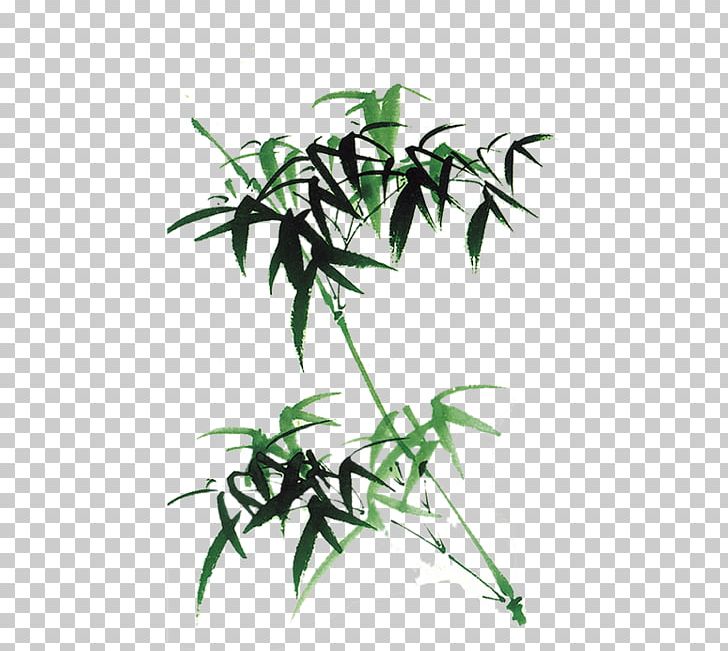 Bamboo Ink Wash Painting Shan Shui PNG, Clipart, Branch, Chinese, Download, Grass, Grasses Free PNG Download