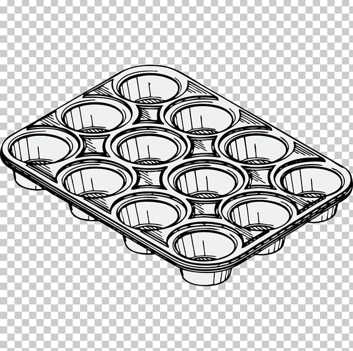 Muffin Tin Cupcake Pancake PNG, Clipart, Angle, Baking, Biscuits, Black And White, Bread Free PNG Download