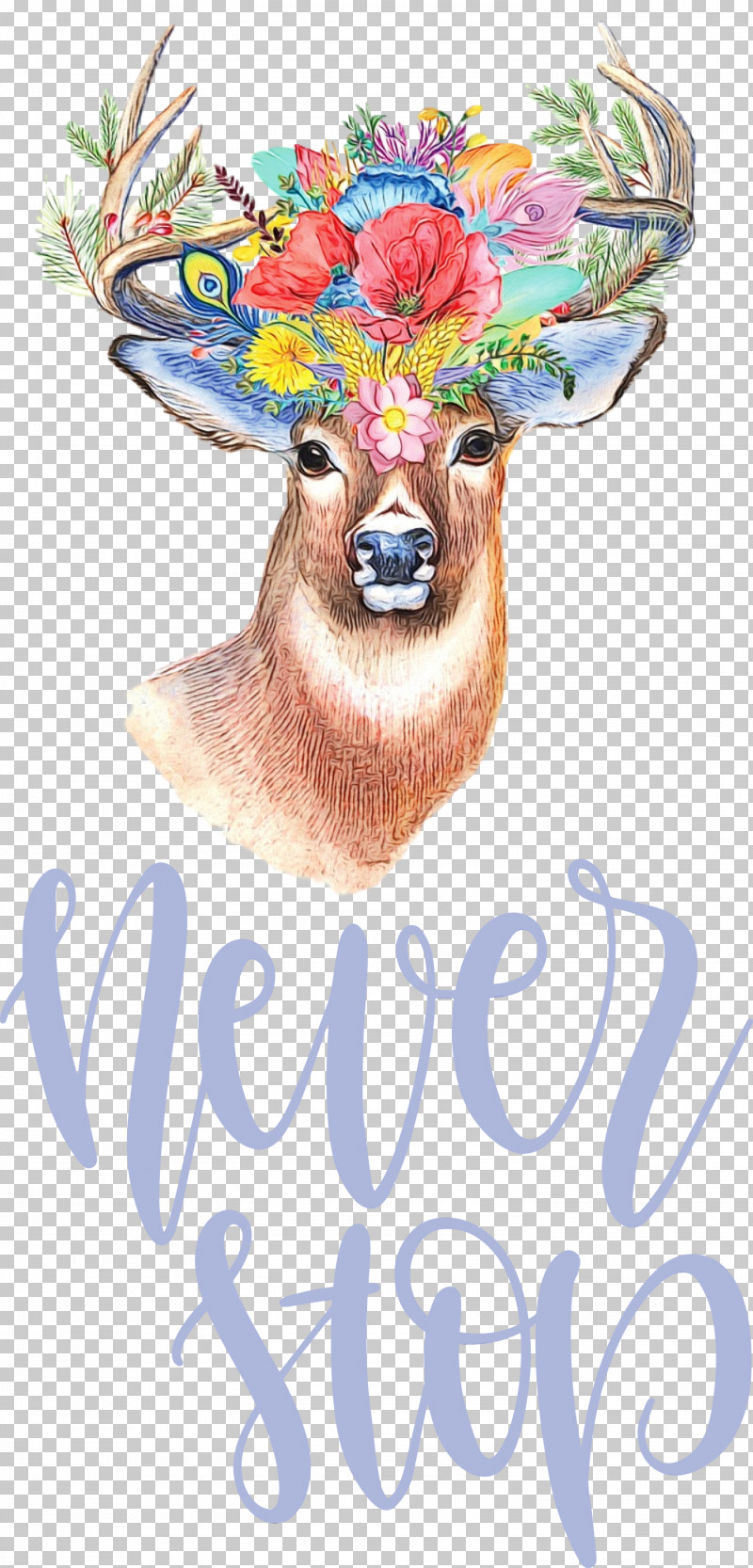 Deer Painting Paint By Number Antler Art Print PNG, Clipart, Antler, Art Print, Deer, Digital Art, Flower Free PNG Download