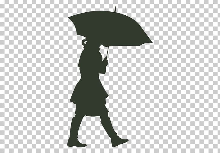 Silhouette Drawing Umbrella Woman PNG, Clipart, Animals, Black And White, Cartoon, Child, Drawing Free PNG Download
