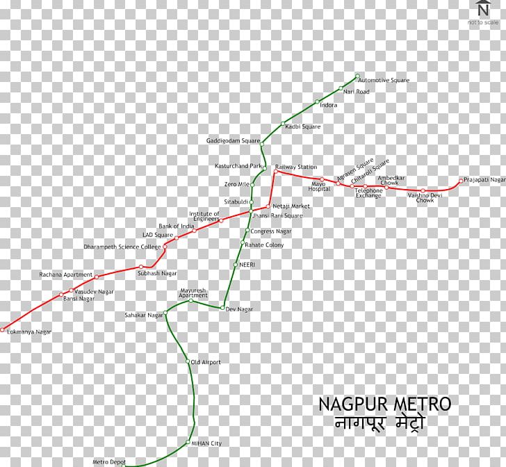 Nagpur Rail Transport Rapid Transit Train Map PNG, Clipart, Angle, Area, Communicationsbased Train Control, Delhi Metro, Diagram Free PNG Download