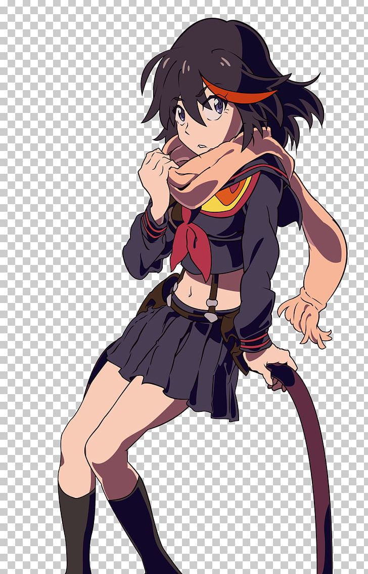 Ryuko Matoi Character Anime Fan Art PNG, Clipart, Anime, Black Hair, Brown Hair, Cartoon, Character Free PNG Download