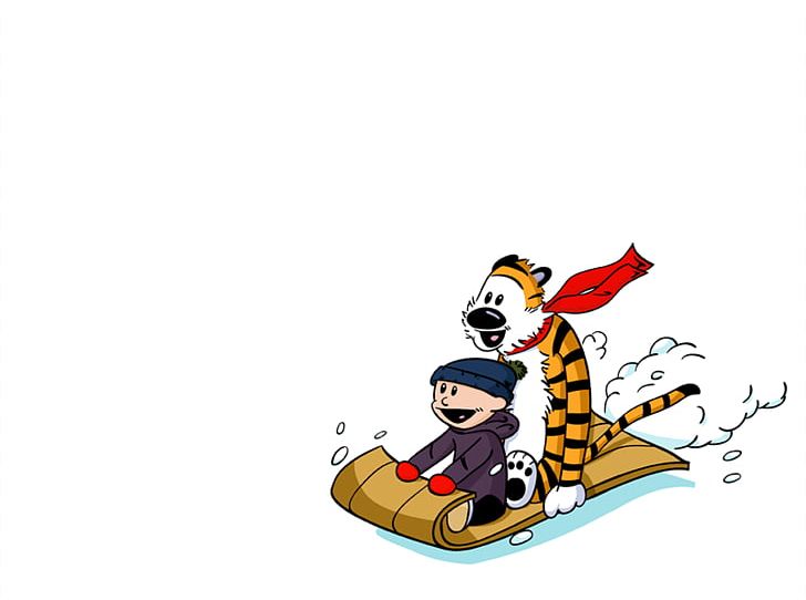 Calvin And Hobbes Sledding PNG, Clipart, Art, Bill Watterson, Calvin, Calvin And Hobbes, Cartoon Free PNG Download