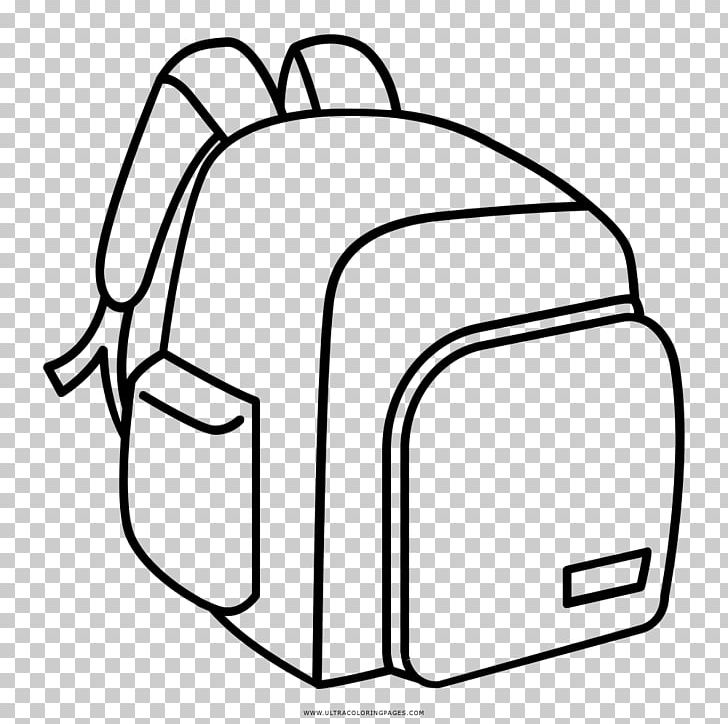 Drawing Coloring Book Backpack Line Art PNG, Clipart, Adult, Angle, Area, Artwork, Backpack Free PNG Download