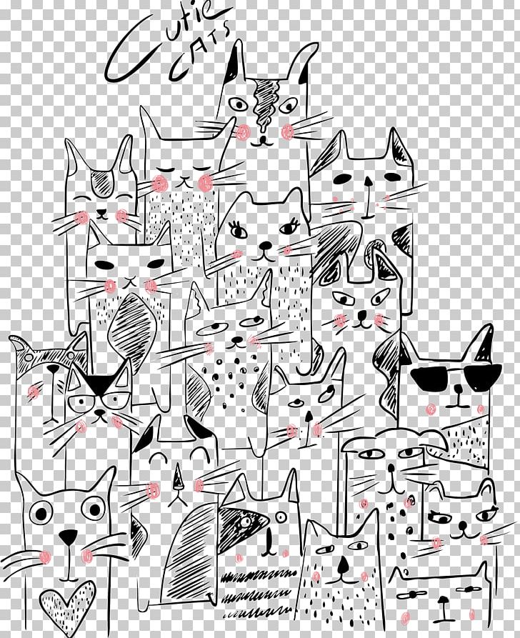 Cat Kitten Cuteness Illustration PNG, Clipart, Animals, Background Vector, Black, Carnivoran, Cartoon Free PNG Download